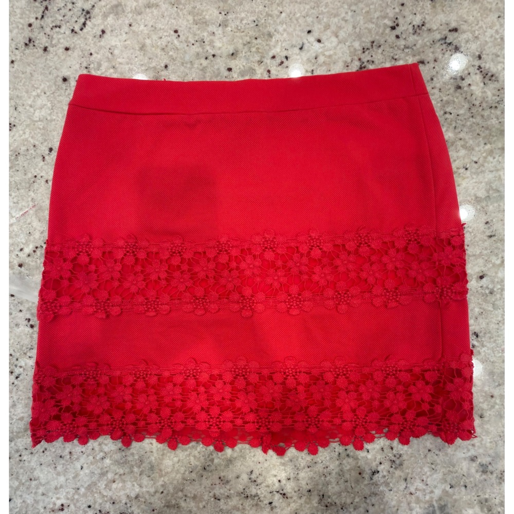 J.Crew Pink Lace Hem Mini Skirt – Size 4